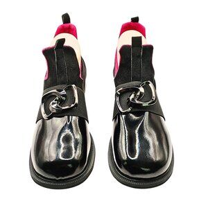 Women's Patent Leather Loafers Women 10 Vamp Whimsigoth Casual Buckle Pull On